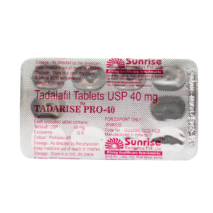 Tadarise pro 40 tablete za potenciju